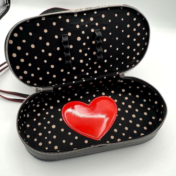 City Block Collection Brighton Black Leather Python Frame Purse Shoulder Strap - Picture 14 of 16